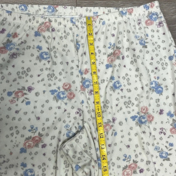 Charter Club Intimates Long Sleeve Button Down Pajama Set White Floral XL - Picture 14 of 16